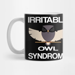 Irritable Owl Syndrome - Introvert - Funny Owl Pun Mug